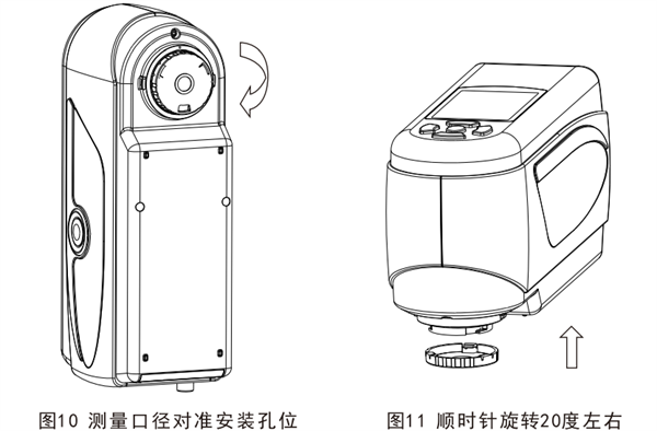 便携式色差仪更换测量口径的方法2